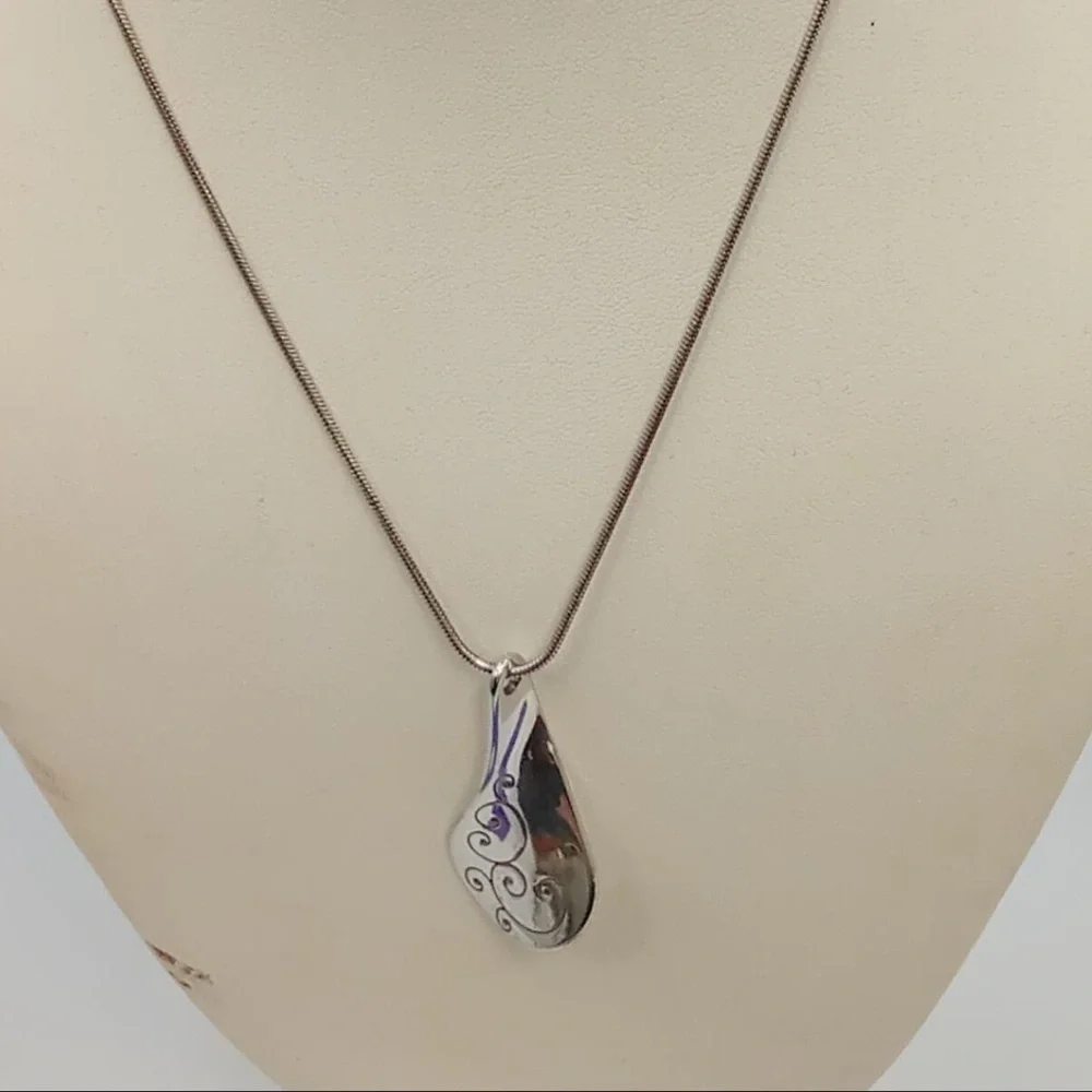 Brighton Twirl Silver Pendant Necklace 2403 - Picture 6 of 7